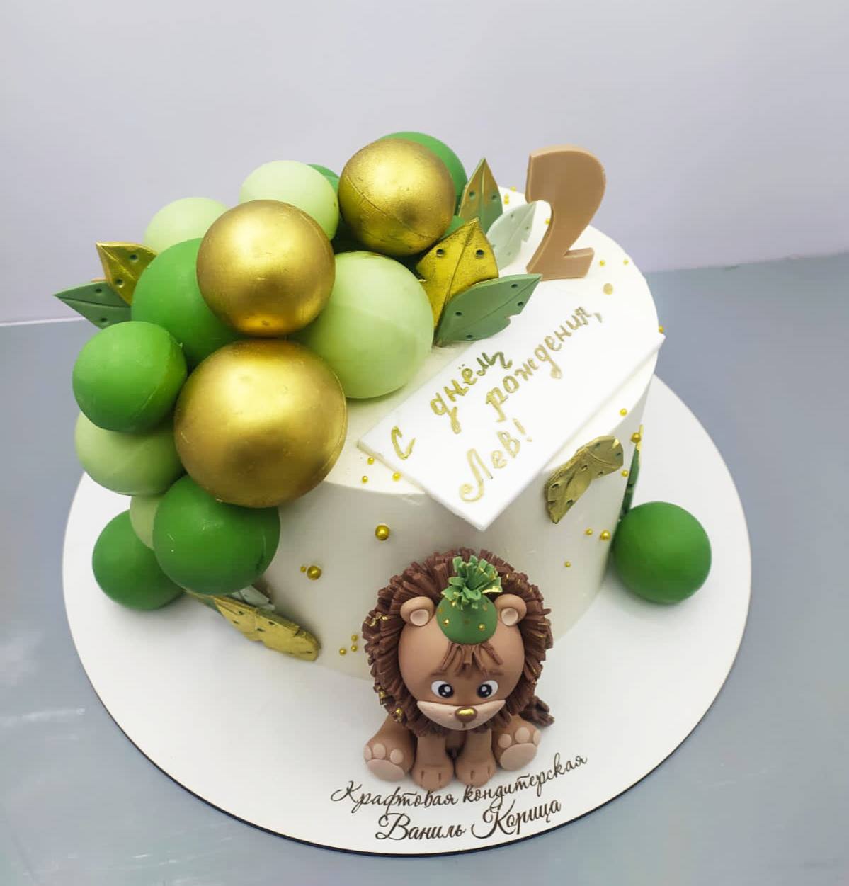 Детский торт Банановый с ананасом #94 в кондитерской cake64.ru фото