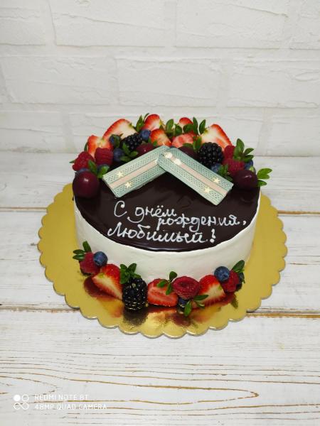 Торт на День Рождения "Чизкейк" #9 в кондитерской cake64.ru фото
