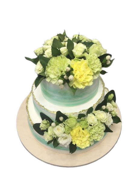 Свадебный трехъярусный торт #3 в кондитерской cake64.ru фото
