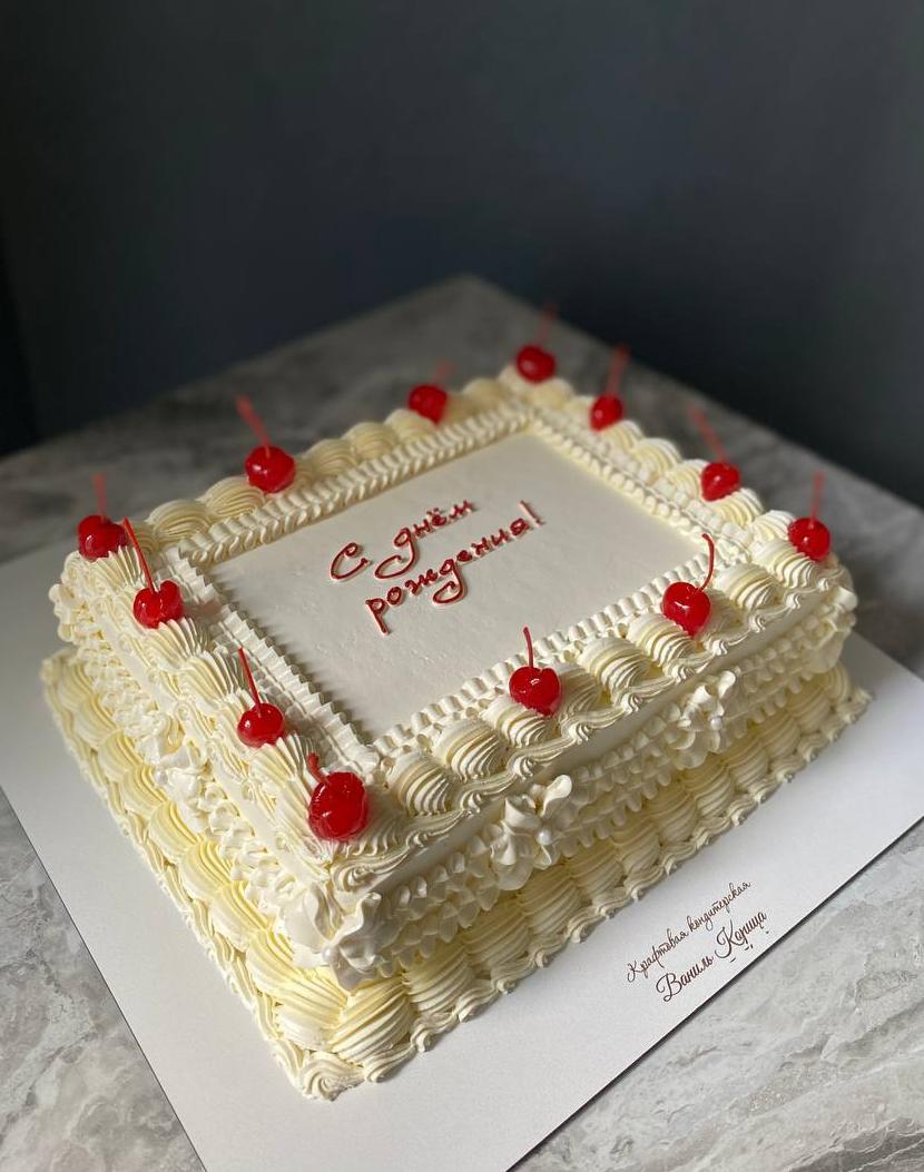 Торт на День Рождения Молочная девочка #278 на сайте https://cake64.ru/ кондитерской Ваниль Корица