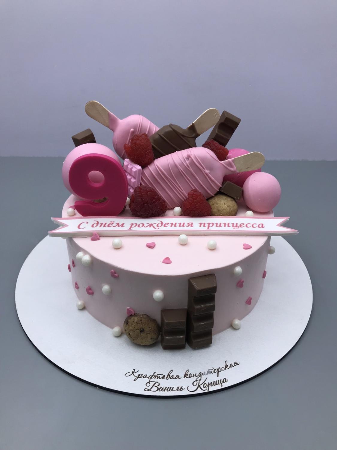 Детский торт Ванильный с клубникой #24 в кондитерской cake64.ru фото