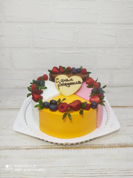 Торт на День Рождения "Ассорти" #19 в кондитерской cake64.ru фото