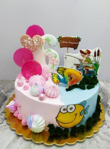 Детский торт Эстерхази #38 в кондитерской cake64.ru фото