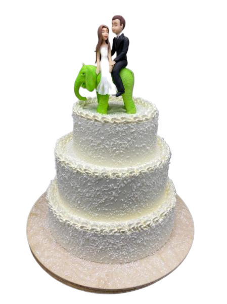 Свадебный торт трех-ярусный #10 в кондитерской cake64.ru фото