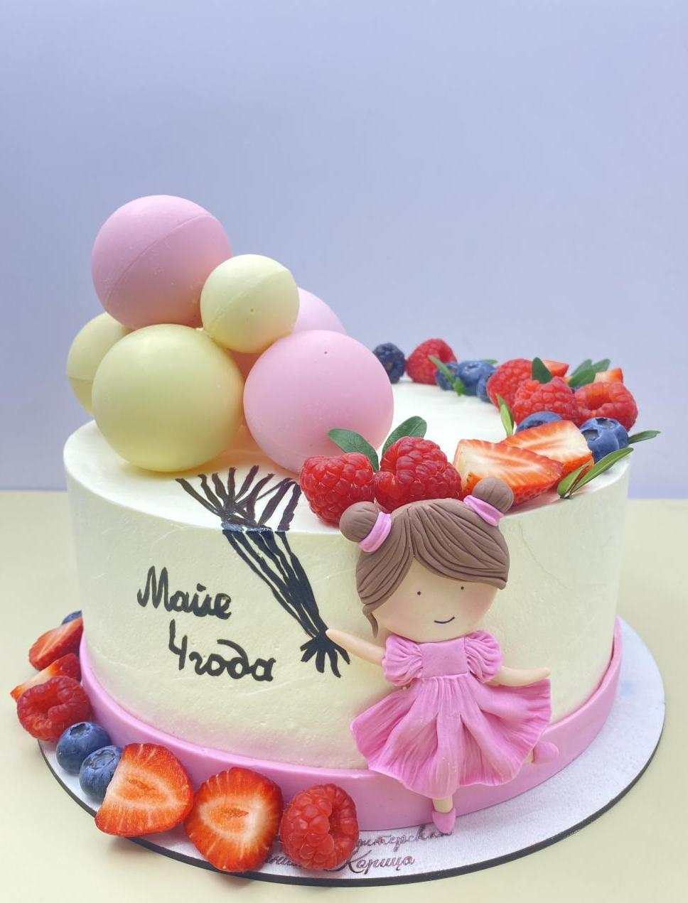 Детский торт Молочная девочка #153 в кондитерской cake64.ru фото