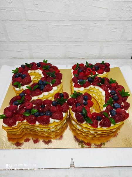 Торт на День Рождения "Миндальное сабле" #12 в кондитерской cake64.ru фото