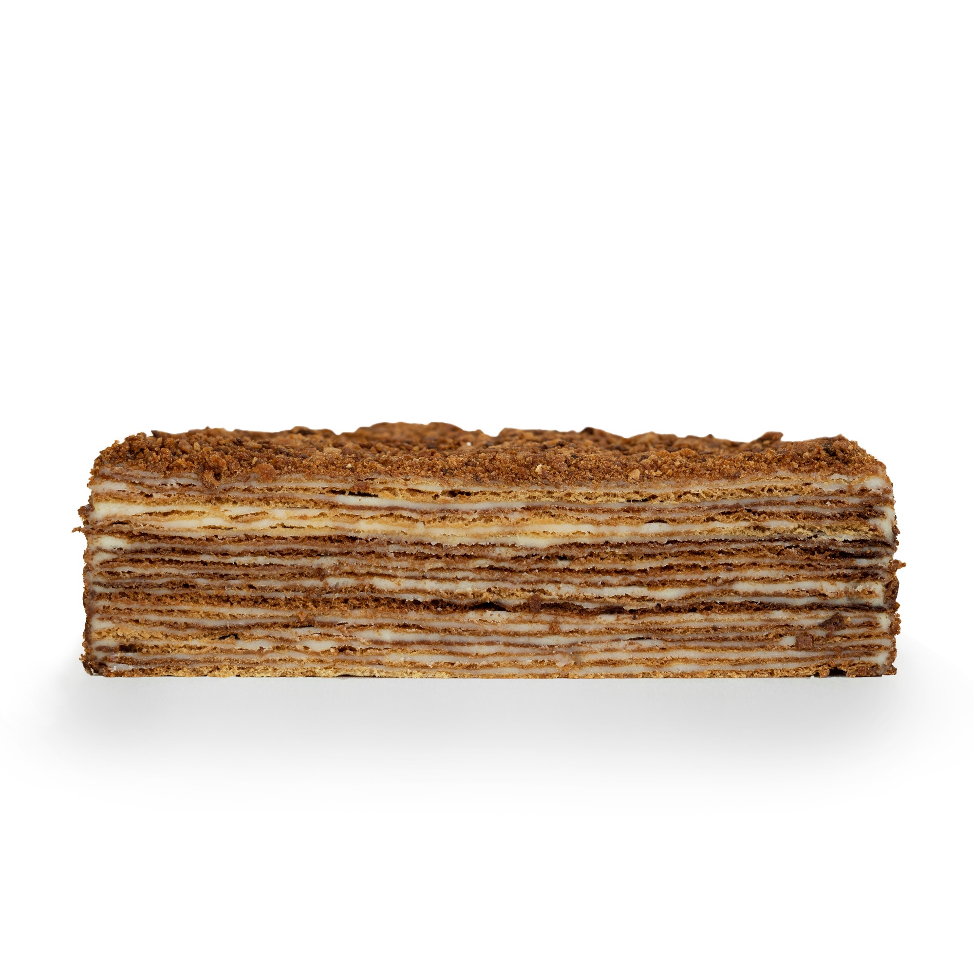 Торт на День Рождения Карамельный медовик #53 на сайте https://cake64.ru/ кондитерской Ваниль Корица