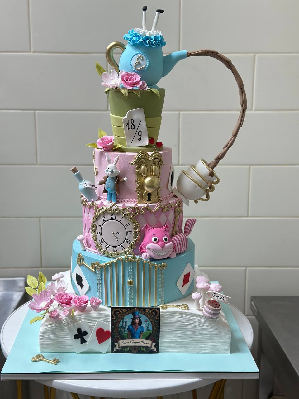 Детский торт Алиса в мире чудес #315 в кондитерской cake64.ru фото