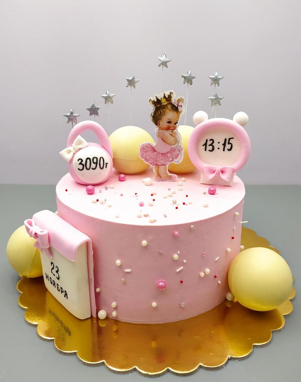 Детский торт Банановый с ананасом #90 в кондитерской cake64.ru фото