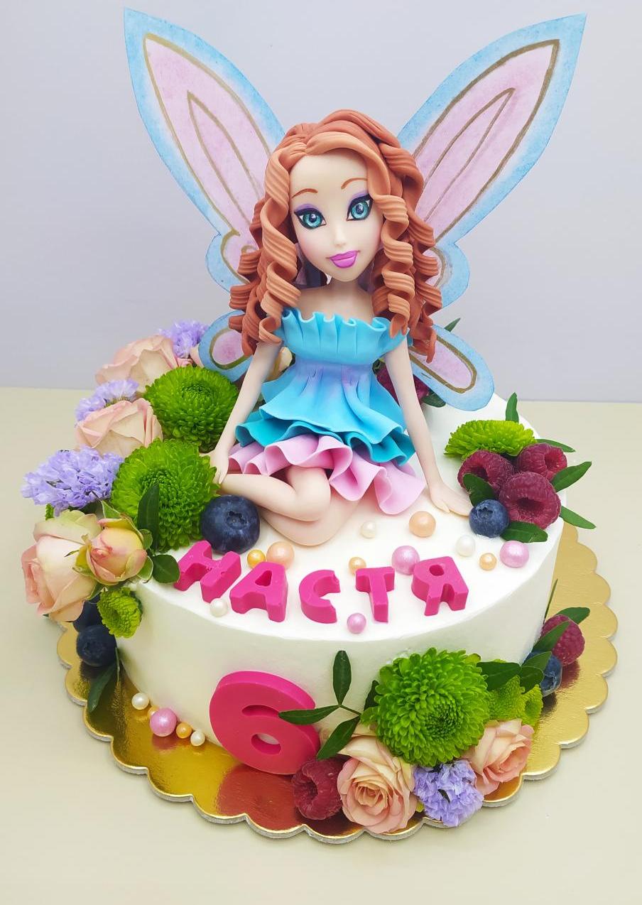 Детский торт Ванильный с клубникой #23 в кондитерской cake64.ru фото