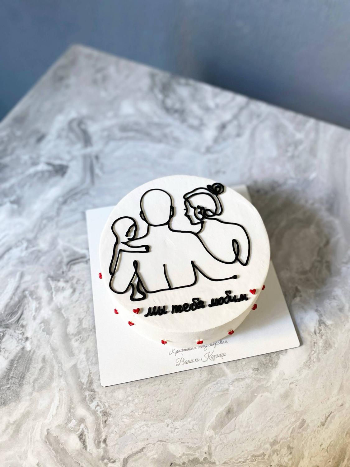 Бенто торт Молочный ломтик #296 на сайте https://cake64.ru/ кондитерской Ваниль Корица