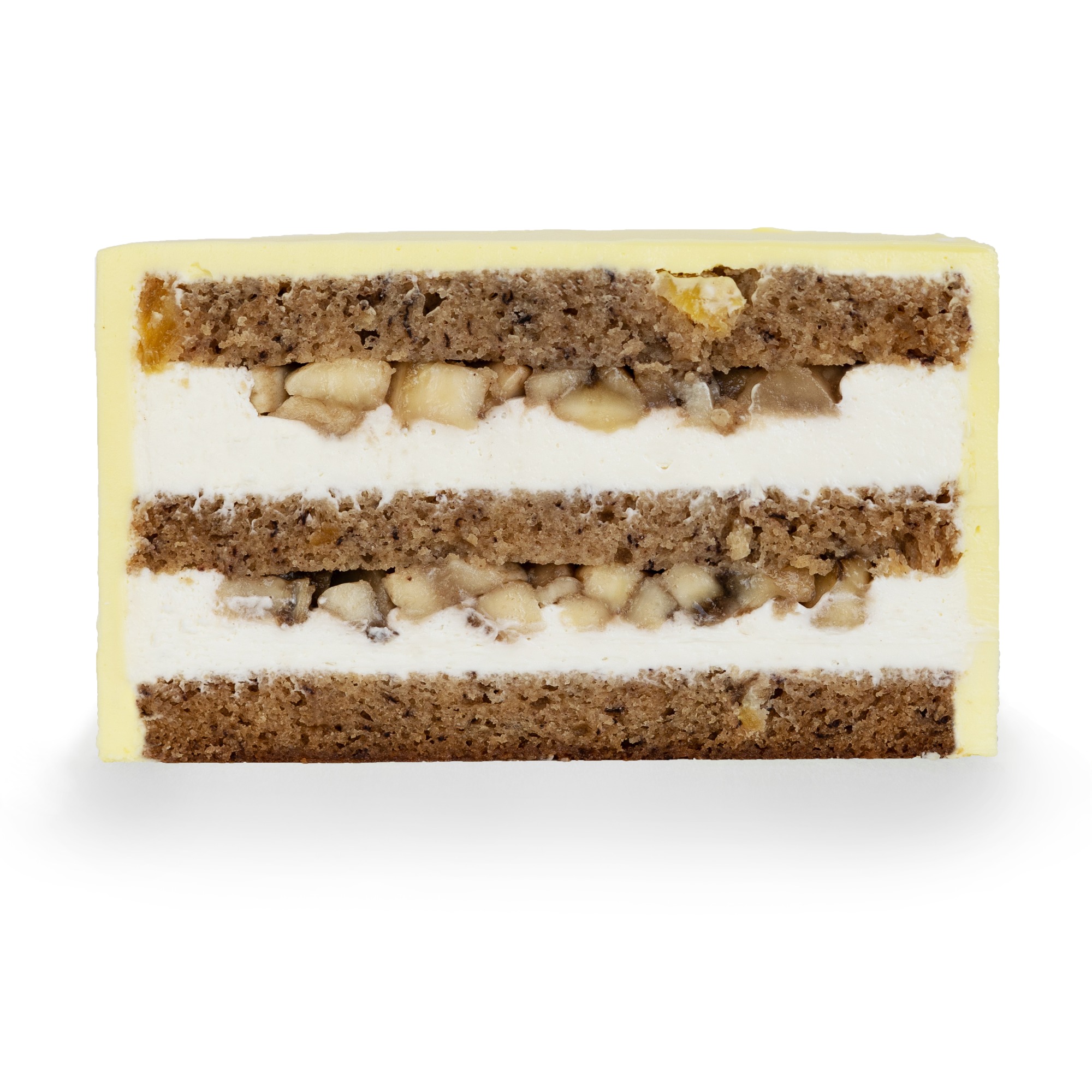 Торт с прямой печатью Банановый с ананасом #46 на сайте https://cake64.ru/ кондитерской Ваниль Корица