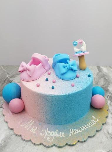 Детский торт на выписку Сливочный чизкейк #37 в кондитерской cake64.ru фото