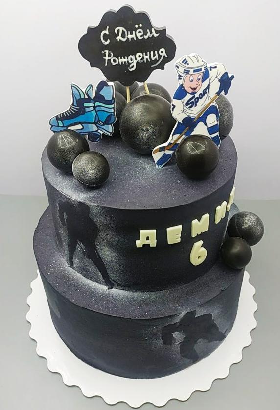 Двух ярусный детский торт #97 в кондитерской cake64.ru фото