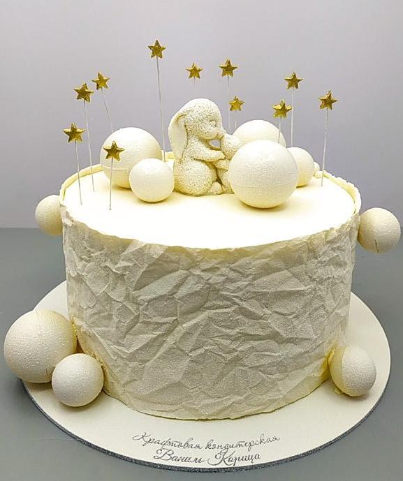 Торт на День Рождения Молочная девочка #91 на сайте https://cake64.ru/ кондитерской Ваниль Корица