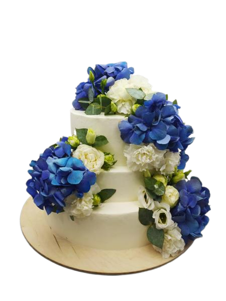 Свадебный трех ярусный торт #9 в кондитерской cake64.ru фото