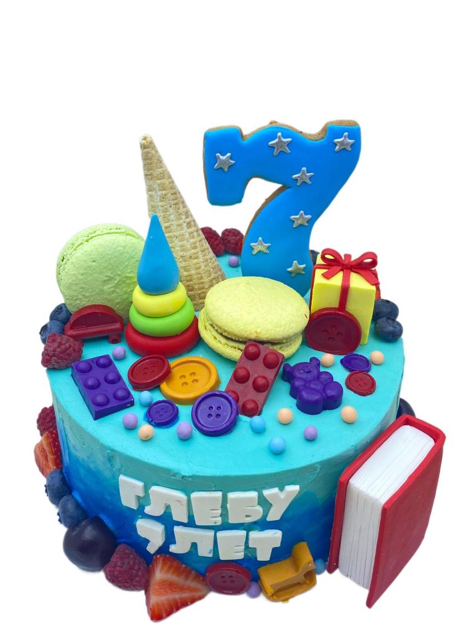 Детский торт Молочная девочка #163 в кондитерской cake64.ru фото