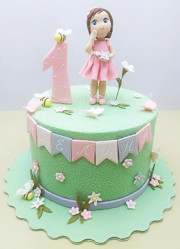 Детский торт Ванильный с клубникой #70 в кондитерской cake64.ru фото