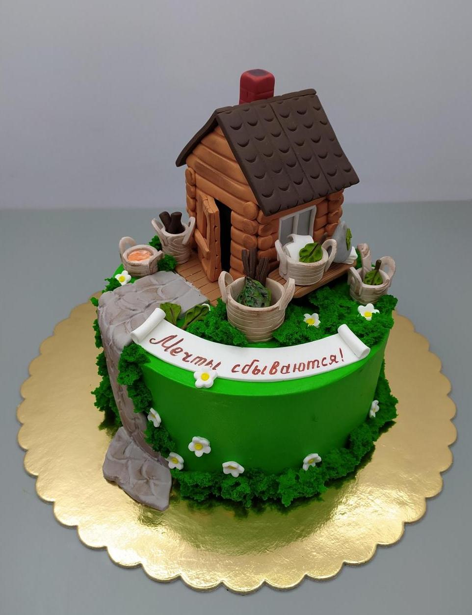 Торт на День Рождения Молочная девочка #81 на сайте https://cake64.ru/ кондитерской Ваниль Корица