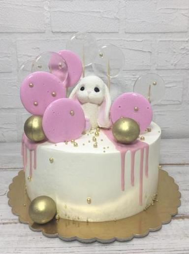 Детский торт Ванильный с клубникой #10 в кондитерской cake64.ru фото