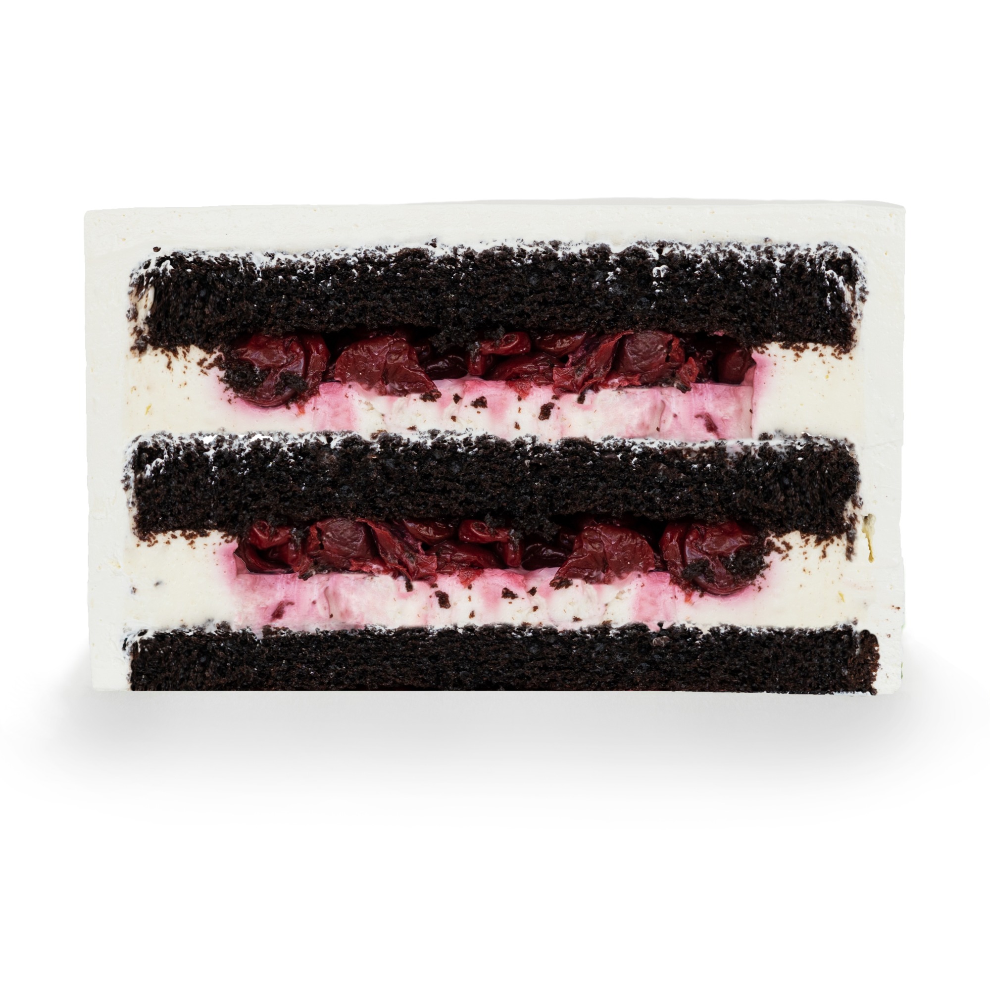 Бенто торт Шоколадный с вишней #326 на сайте https://cake64.ru/ кондитерской Ваниль Корица