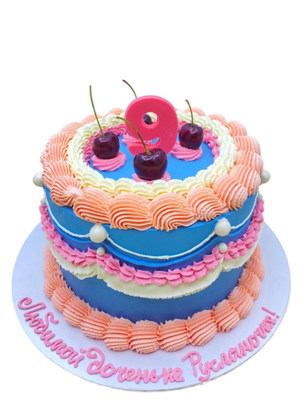 Детский торт Молочная девочка #166 в кондитерской cake64.ru фото