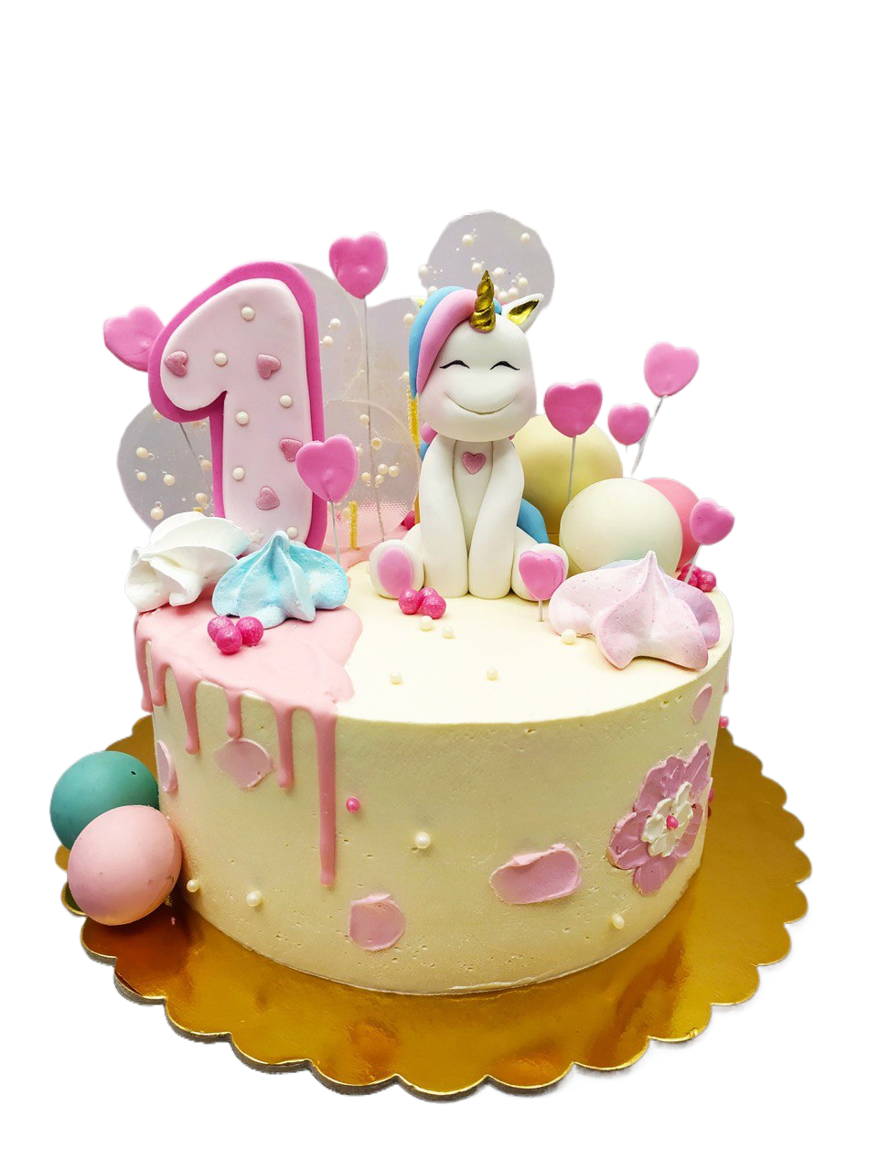 Детский торт Ванильный с клубникой #16 в кондитерской cake64.ru фото