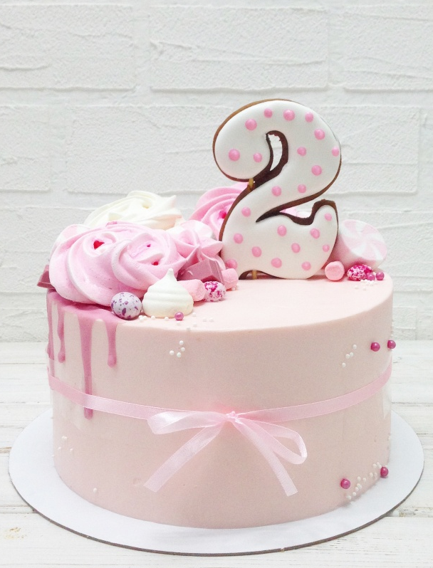 Детский торт Ванильный с клубникой #3 в кондитерской cake64.ru фото