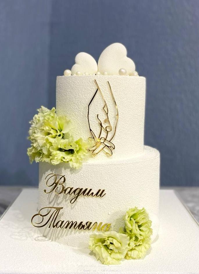 Свадебный торт многоярусный #343 в кондитерской cake64.ru фото