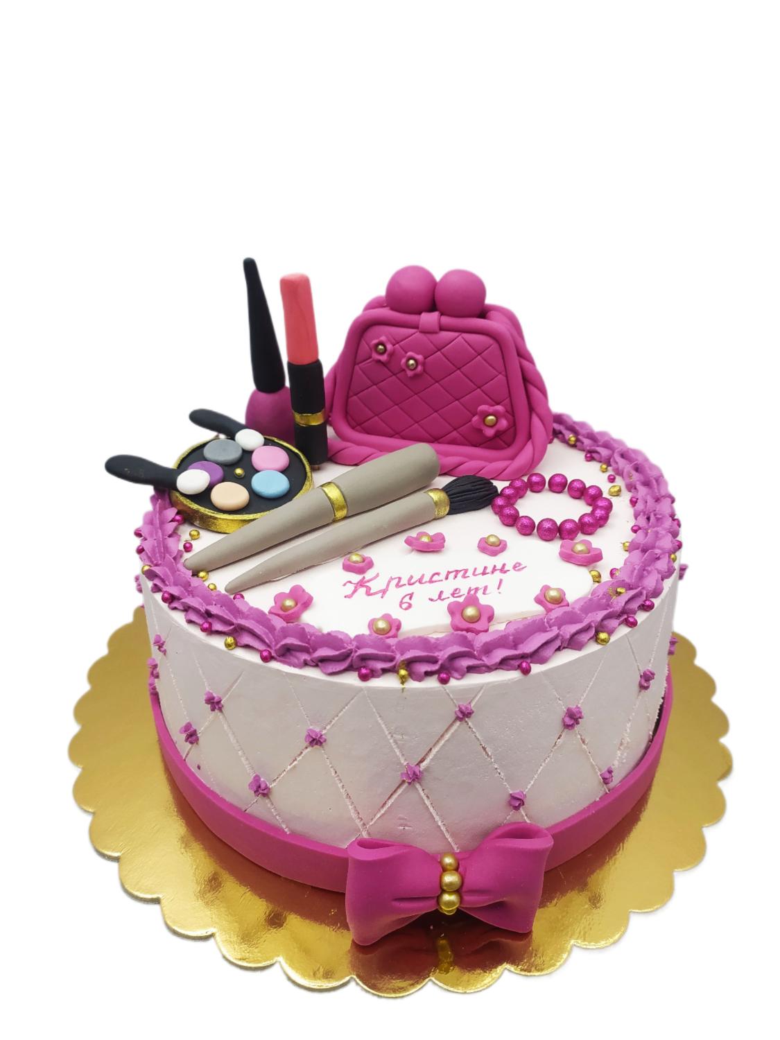 Детский торт Ванильный с клубникой #101 в кондитерской cake64.ru фото