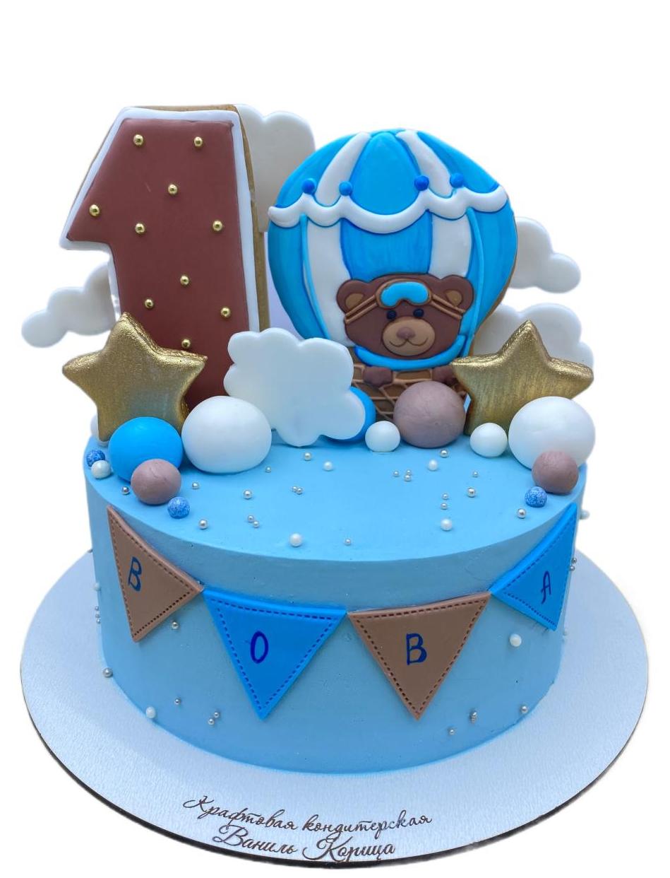 Детский торт Ванильный с клубникой #93 в кондитерской cake64.ru фото