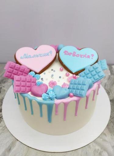 Детский торт на выписку Сливочный чизкейк #39 в кондитерской cake64.ru фото