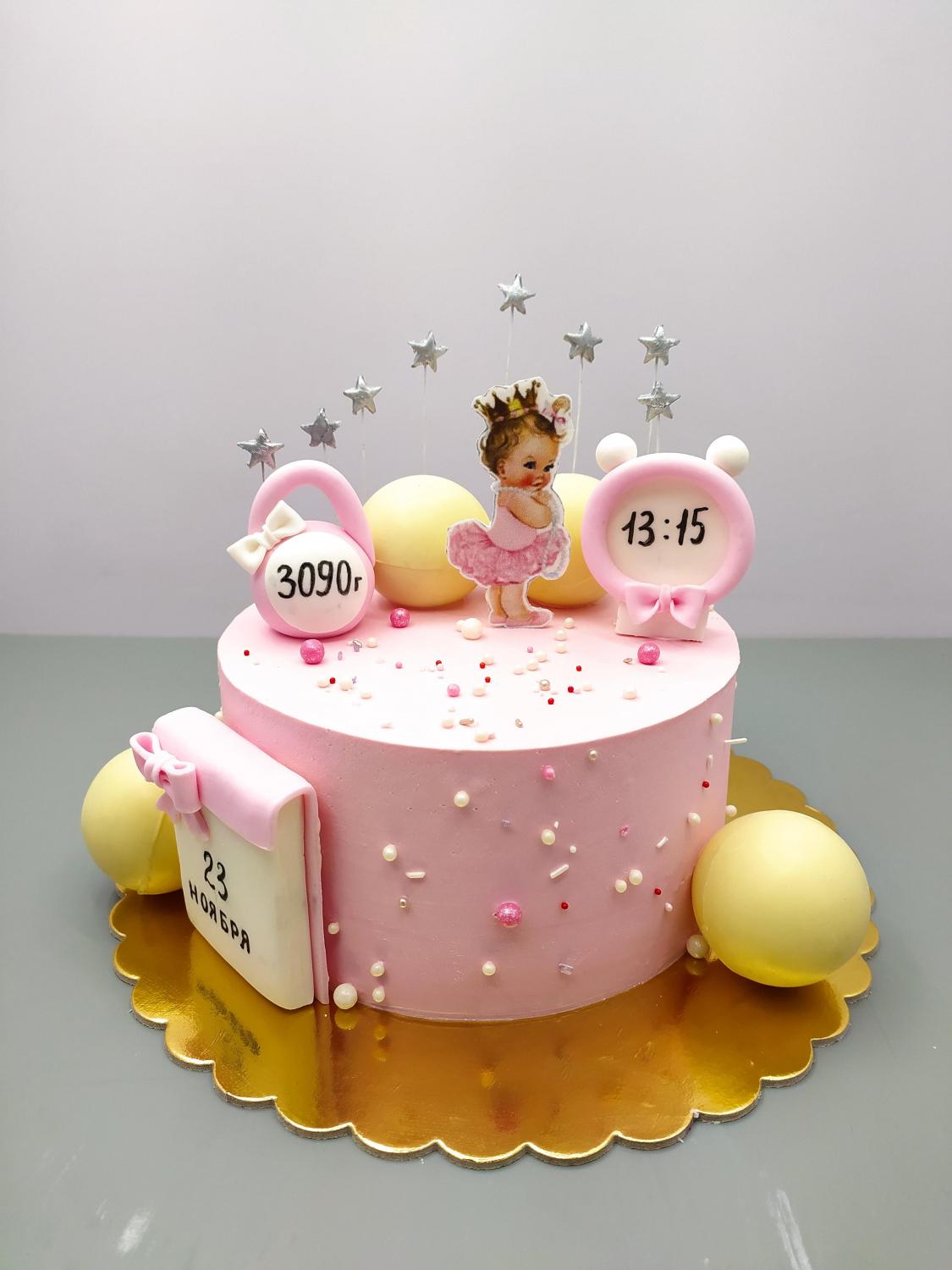 Детский торт Банановый с ананасом #90 в кондитерской cake64.ru фото