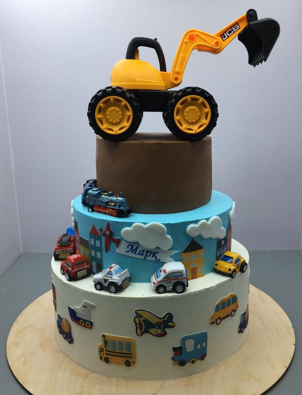 Детский многоярусный торт #112 в кондитерской cake64.ru фото