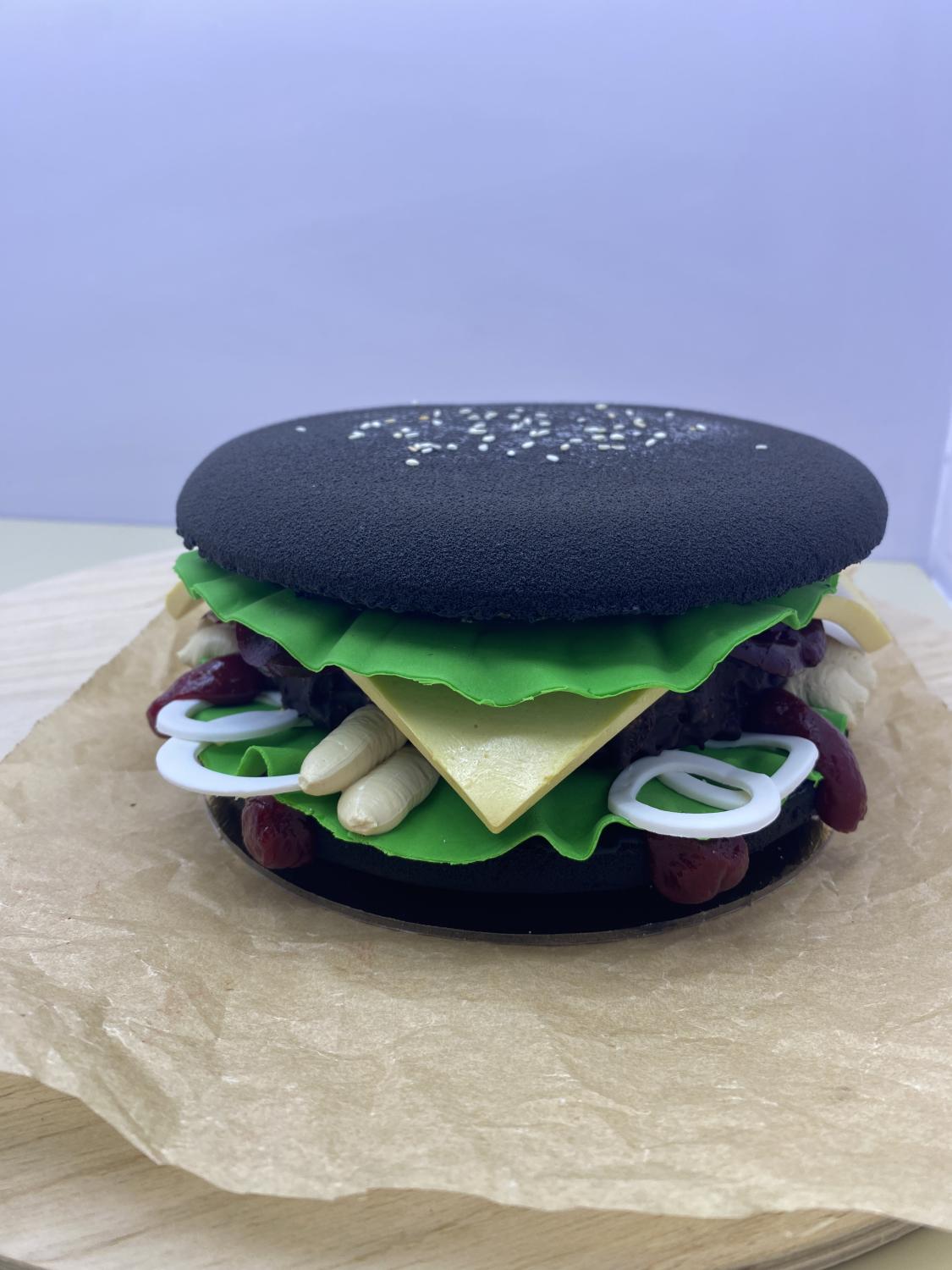 3D Торт на День Рождения Гамбургер #143 на сайте https://cake64.ru/ кондитерской Ваниль Корица
