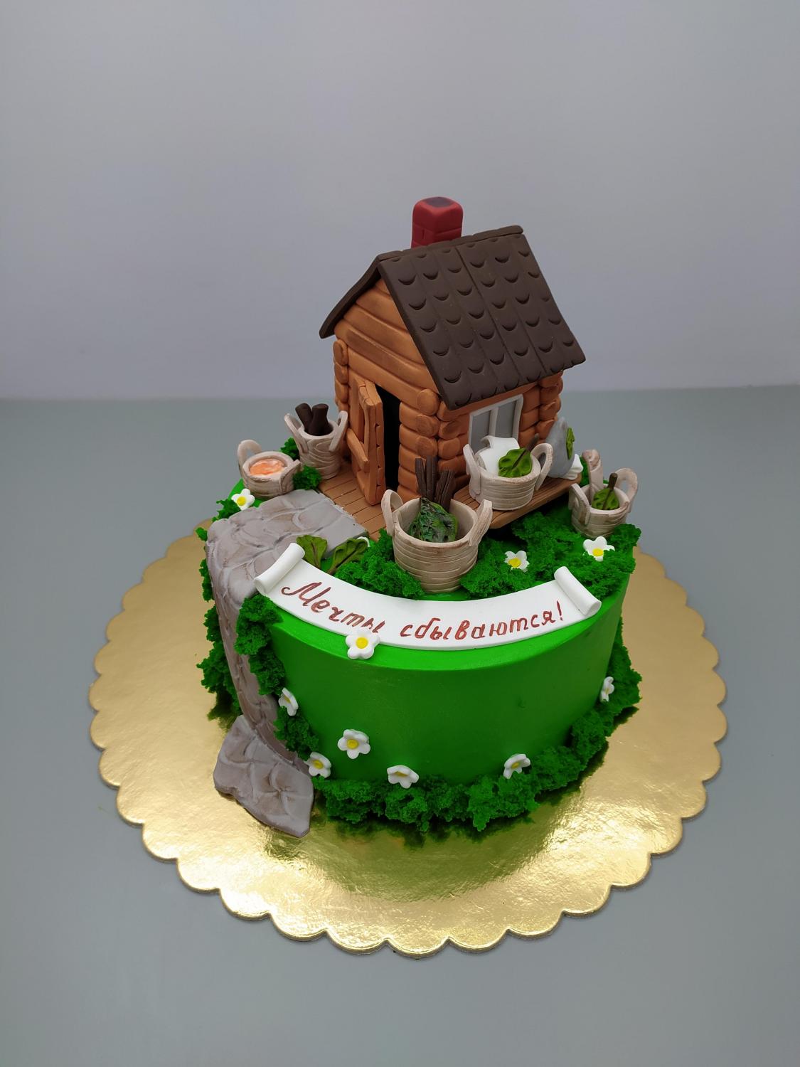 Торт на День Рождения Молочная девочка #81 на сайте https://cake64.ru/ кондитерской Ваниль Корица