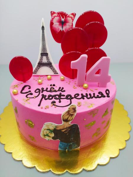 Торт на День рождения Сникерс #42 на сайте https://cake64.ru/ кондитерской Ваниль Корица