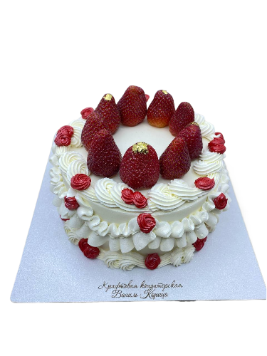 Торт на День Рождения Молочная девочка #220 на сайте https://cake64.ru/ кондитерской Ваниль Корица