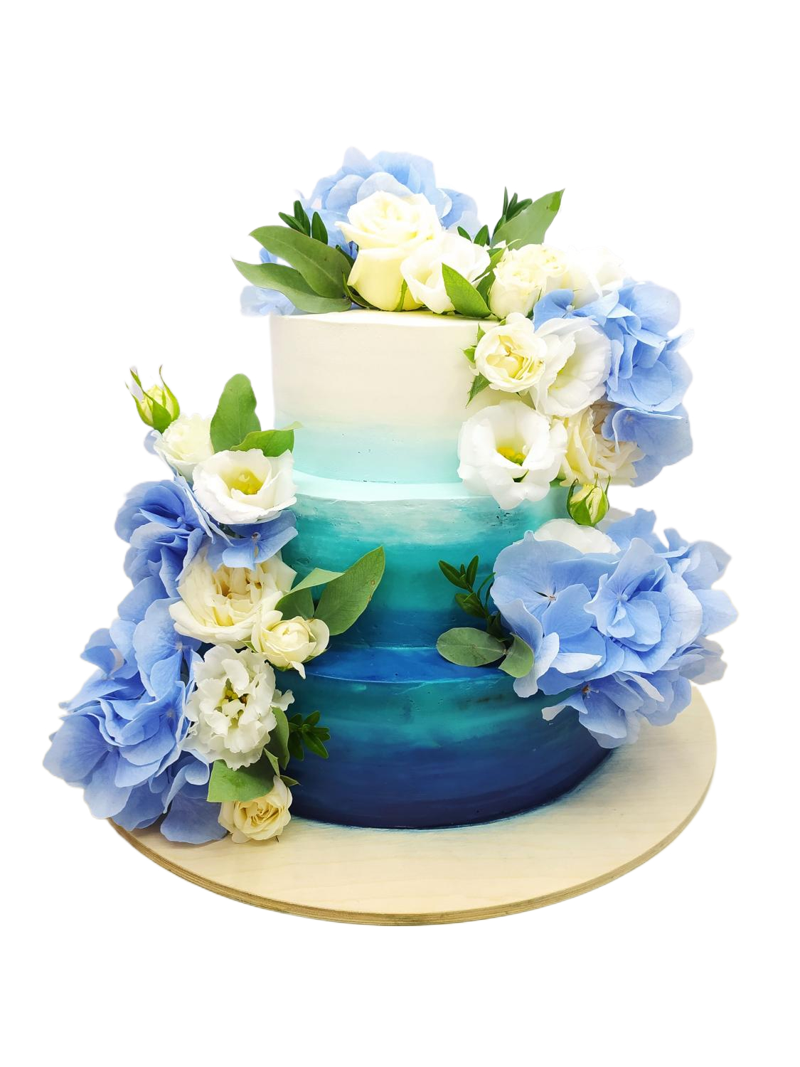 Свадебный торт трёх-ярусный #16 в кондитерской cake64.ru фото