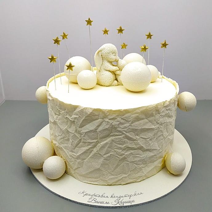 Торт на День Рождения Молочная девочка #91 на сайте https://cake64.ru/ кондитерской Ваниль Корица